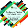 Audiência Pública da LDO/LOA 2021 – dia 20 de julho de 2020