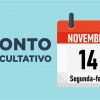 PONTO FACULTATIVO – DIA 14 DE NOVEMBRO