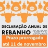 SEAPDR PRORROGA PRAZO PARA DECLARAÇÃO ANUAL DO REBANHO ATÉ 11 DE NOVEMBRO