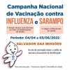 CAMPANHA NACIONAL DE VACINAÇÃO CONTRAINFLUENZA  E SARAMPO INICIA DIA 04 DE ABRIL