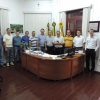 Daniel Gorski recebe visita dos ex-prefeitos de Santa Rosa e Santo Cristo