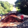 Encruzilhada da Vila Santa Catarina está interrompido para conclusão de calçamento