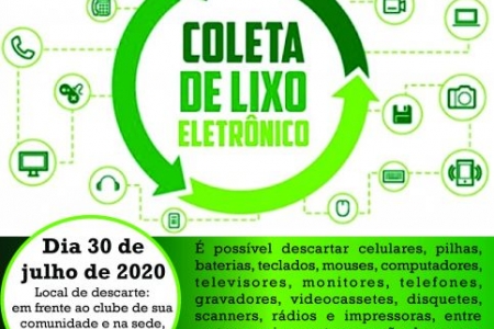 Prefeitura Municipal promove recolhimento de lixo eletrônico Prefeitura Municipal promove recolhimento de lixo eletrônico